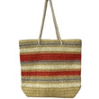 Load image into Gallery viewer, Stripe Straw Tote