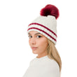 Load image into Gallery viewer, Knit Pom Varsity Beanie