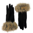 Load image into Gallery viewer, Vegan Suede Glove with Fux Fur Cuff
