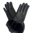 Load image into Gallery viewer, Vegan Leather Glove With Fur Cuff