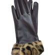 Load image into Gallery viewer, Vegan Leather Glove With Fur Cuff