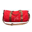 Load image into Gallery viewer, Leopard Cherry Canvas Duffel

