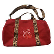 Load image into Gallery viewer, Leopard Cherry Canvas Duffel
