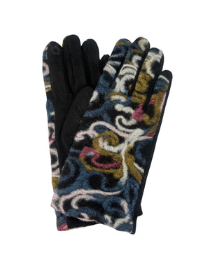 Swirl Yarn Print Glove