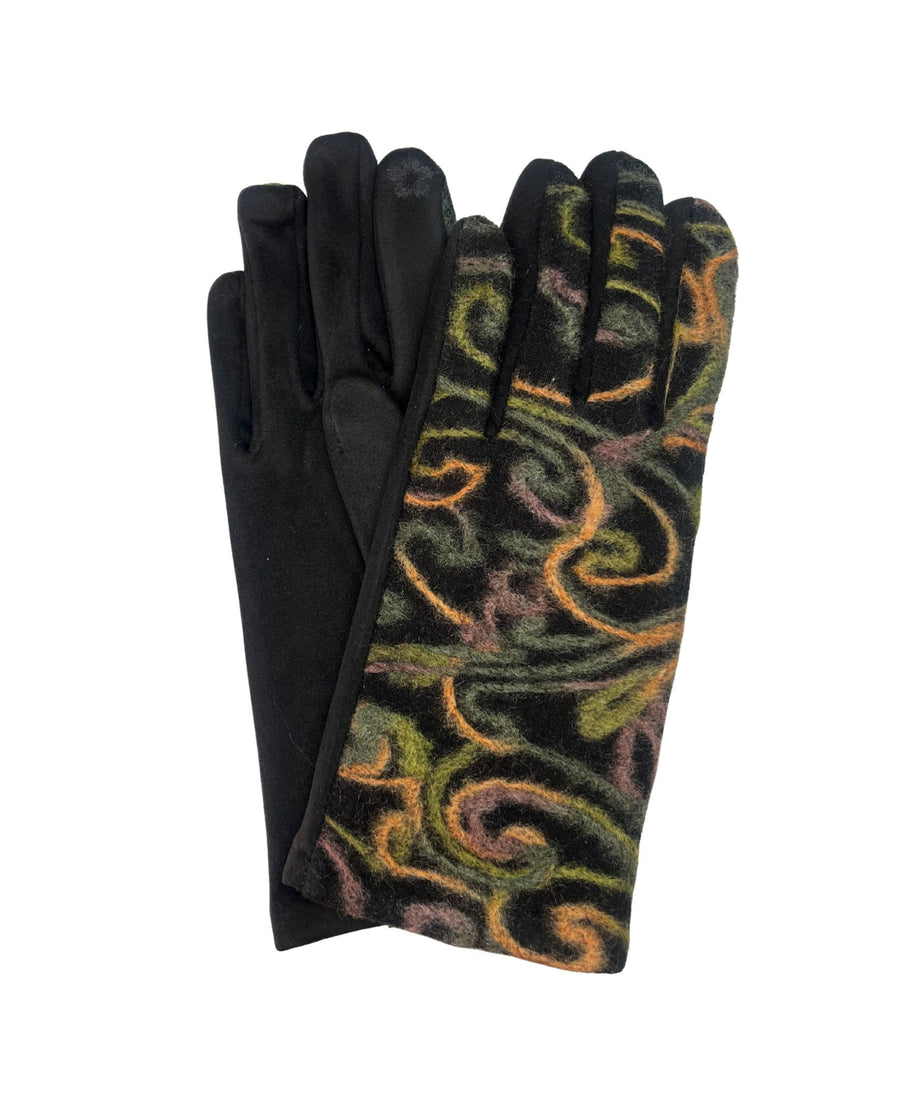 Swirl Yarn Print Glove