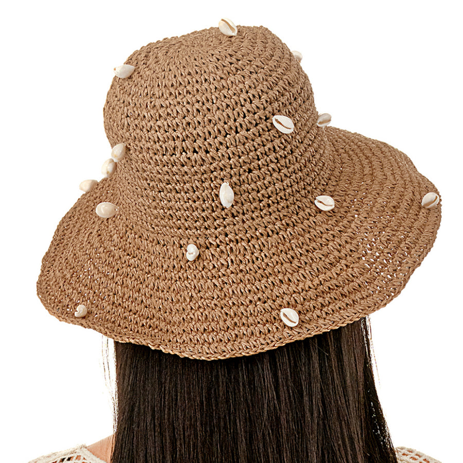 Sea Shell Straw Bucket