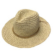 Load image into Gallery viewer, Straw Panama with Beaded Trim
