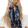 Load image into Gallery viewer, Satin Floral Scarf
