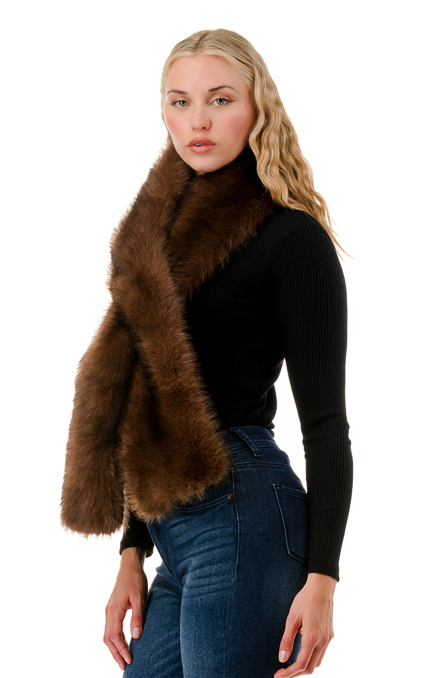 Faux Mink Scarf