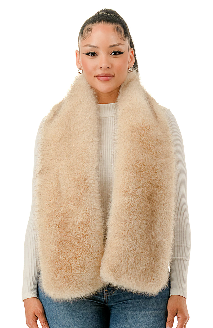 Faux Mink Scarf