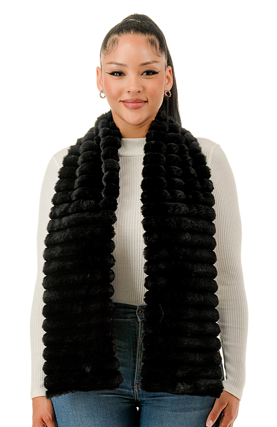 Faux Mink Scarf