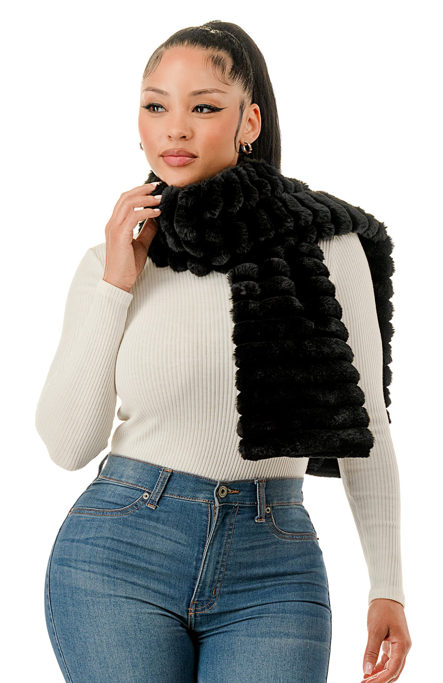 Faux Mink Scarf